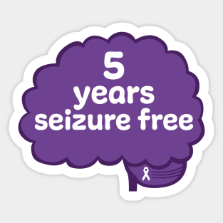 5 Years Seizure Free Sticker